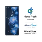 Akai 215L, 1 Star, Single Door Direct Cool Refrigerator (Continious Flower Blue) (AKDD2352-PCFB) - Image 2