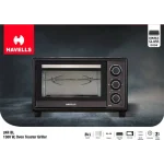 Havells OTG 24R BL - 24 liter | Toughened Double Glass Door | 60 min timer | Rotisserie | Inner Lamp | 6 Heating Modes | 4 Skewer rods | Enameled Coated Baking Tray - Image 11