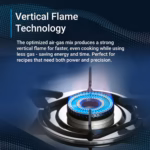 Elica 60cm 4 Burner Gas Stove | SAPPHIRE 594 CT VETRO 1J (DT SERIES) - Image 4