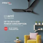 Havells Stealth Air BLDC+ Ceiling Fan 1200 mm Matt Black - Image 5
