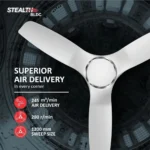 Havells Stealth Air BLDC+ Ceiling Fan 1200 mm Pearl White - Image 5