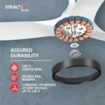 Havells Stealth Air BLDC+ Ceiling Fan 1200 mm Pearl White - Image 8
