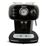 Havells Corretto Coffee Maker, Espresso/Cappuccino Machine with 15bar Pressure Pump | Thermometer Display | Frothing Function | Detachable Drip Trip | Filter Holder | Twin Brewing