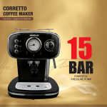 Havells Corretto Coffee Maker, Espresso/Cappuccino Machine with 15bar Pressure Pump | Thermometer Display | Frothing Function | Detachable Drip Trip | Filter Holder | Twin Brewing - Image 9