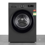 LG 8 Kg Front Load Washing Machine with Inverter Direct Drive™, Steam Wash, Middle Black, 5 Star (FHB1208Z2M)