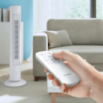 Philips Tower Fan 5000 Series with Rotating Function, 105 cm, Remote Control, Timer, 3 Speeds, 3 Levels, 40 W, Powerful and Quiet Airflow, Aromatherapy White (CX5535/00) - Image 6